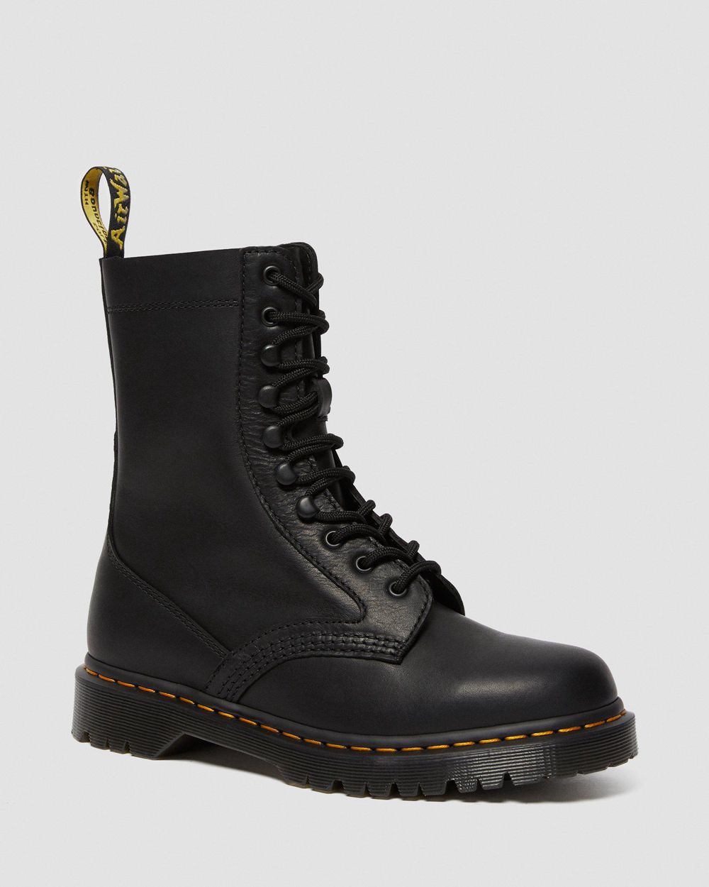 Dr Martens Harron Kožené Mid Calf Moto Topánky Damske ( Čierne ) SK 015-ASZETD
